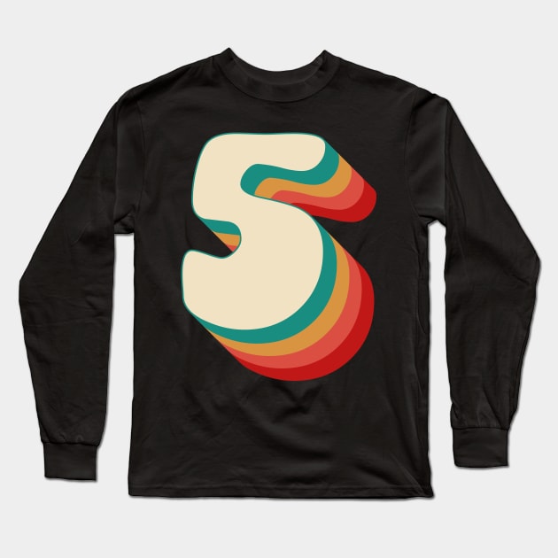 Number 5 Long Sleeve T-Shirt by n23tees